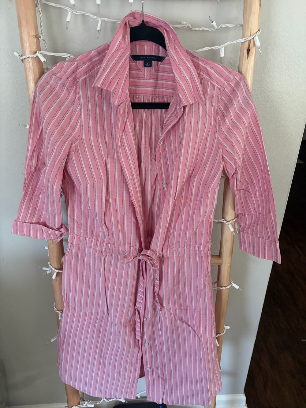 Women's Pink Striped Shirt - Subcategory Identification